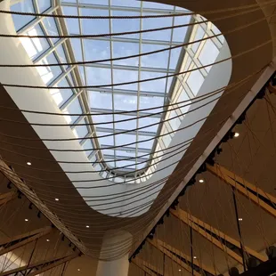 a skylight in a building