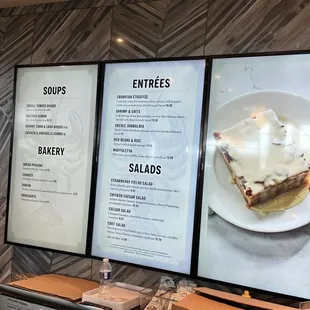Menu and pricing