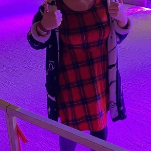 Ice skating on Valentine's Day