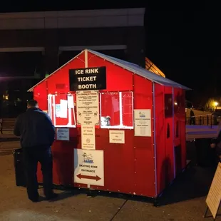 Ticket booth where you get a wristband.