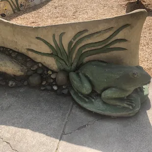 Statue of a frog