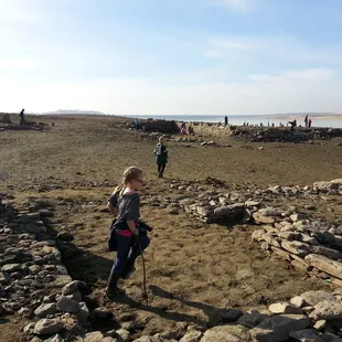 Mormon island completely above water now.