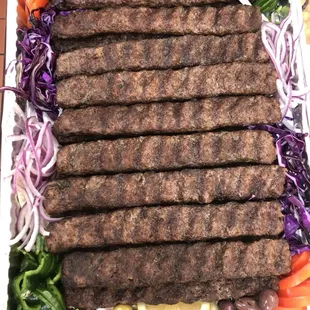 Ground beef and lamb