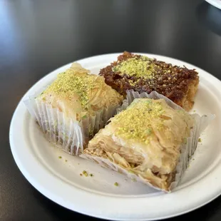 Baklava and coconut dessert