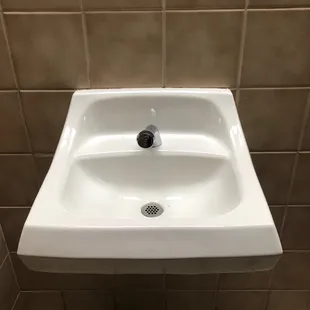 No soap but there's a bathroom lol