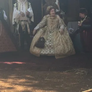 The royal family taking the festivities