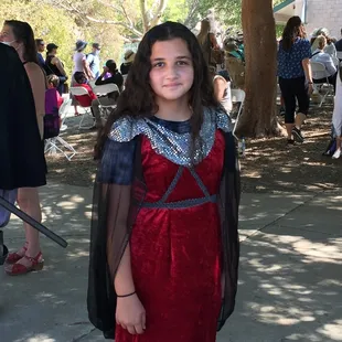 Lady Leila watching a performance