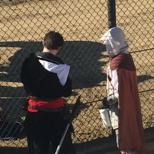 Assassins taking in a jousting tournament.