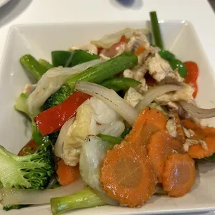 Veggie Stir Fry with chicken