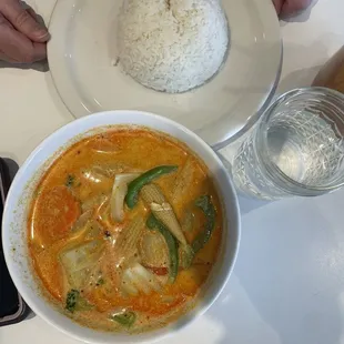 Yellow Curry with Steamed White Rice