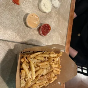 Half order of truffle frites more than enough for 2