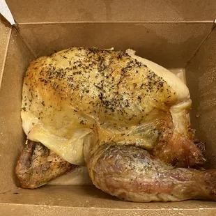 (Half) Wood Oven Roasted Amish Chicken