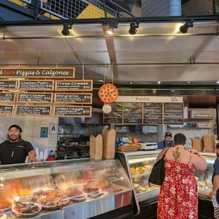 people shopping in the area