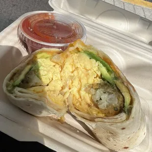 Breakfast burrito