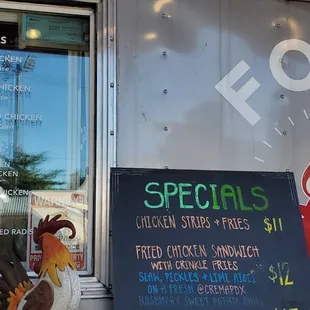 outside of a food truck