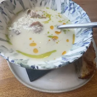 Lemony Chicken Orzo Soup