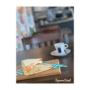 Ham and cheese tostadito