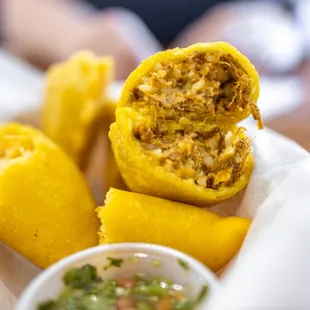 Beef Empanada cross-section
