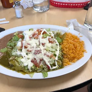 Green enchiladas