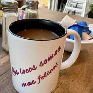 Cafe de olla (includes free refills).