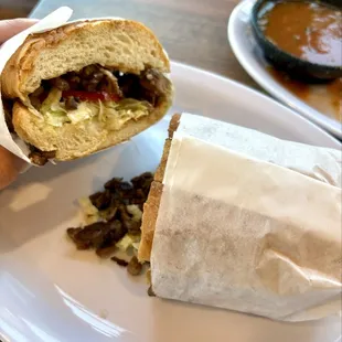 Carne asada torta.