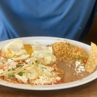 Eggs and Chilaquiles