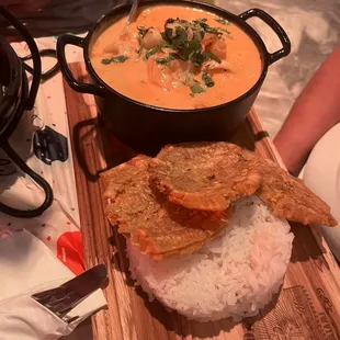 a plate of food on a table