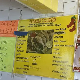 Tacos and the juice du jour