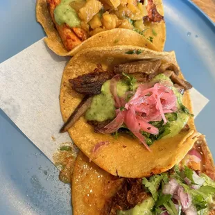 Al Pastor, Wagyu lengua, barbacoa tacos