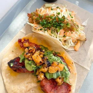 Al Pastor and Fish Taco.