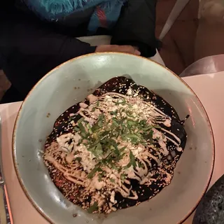 Enchiladas De Mole Negro Oaxaqueo