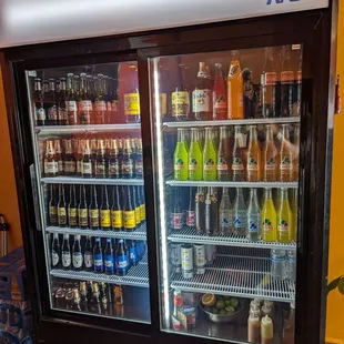 Lots of beer and Jarritos to choose