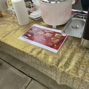 a crock pot on a table