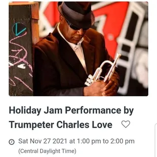 a man playing trumpet