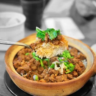Goose Claypot Rice | @whaevaeats