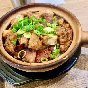 C8. Chinese Sausage with Pork Spareribs Rice Casserole