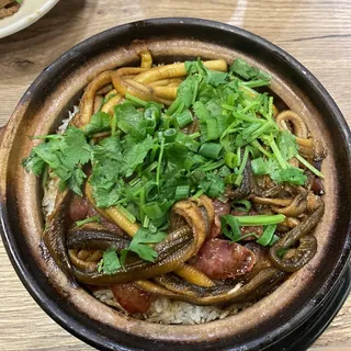 C3. Yellow Eel with Chinese Sausage Rice Casserole.