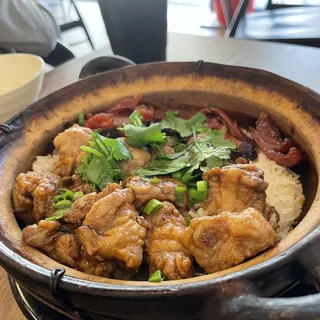 C8. Chinese Sausage with Pork Spareribs Rice Casserole