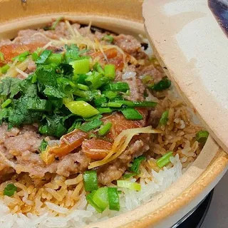 C9. Pork Patty with Salted Fish Rice Casserole