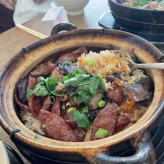 C10. Chinese Sausage with Salted Fish Rice Casserole