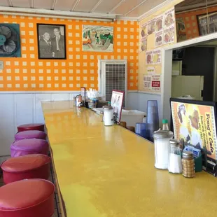 Old school diner spot with the counter seating.
