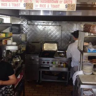 The Cook works hard &amp; fast!