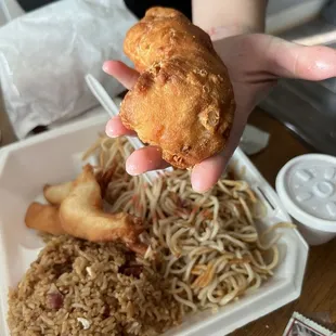 Egg rolls are the size of burritos!