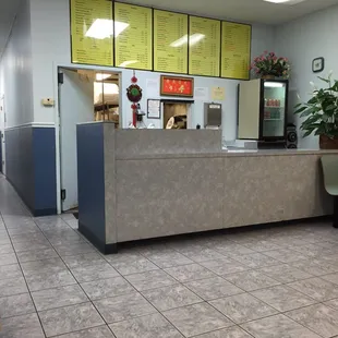 the counter area