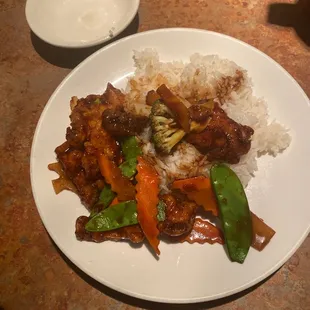 a plate of food