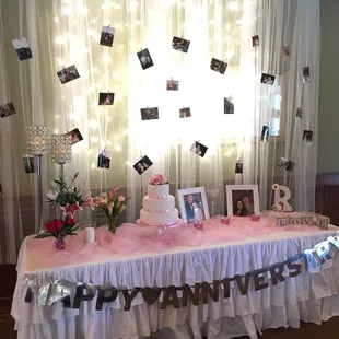 We were able to bring in all our own decorations &amp; they even helped set up.
