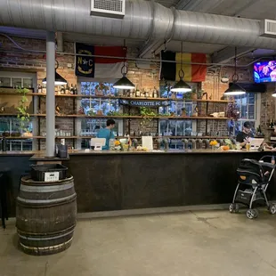a woman sitting at the bar
