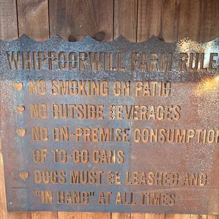 House rules