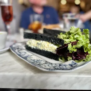 Egg salad with cucumbers. Delicious!
