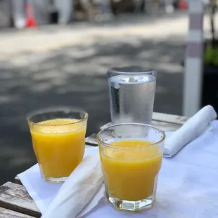 Fresh squeezed orange juice